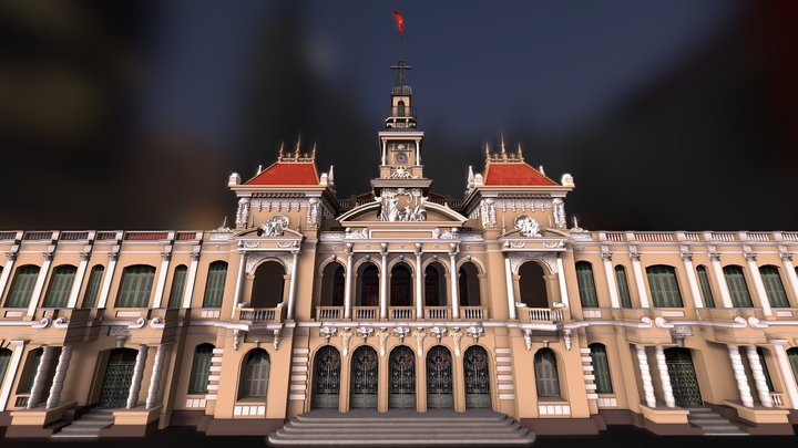 Ho Chi Minh City People's Committee 3D Model 3D Model