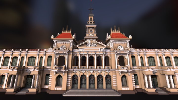 Ho Chi Minh City People's Committee 3D Model 3D Model