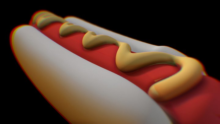 Hot Dog Street Snack 3D