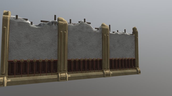 VR Asset - Simple Interior Walls 3D Model
