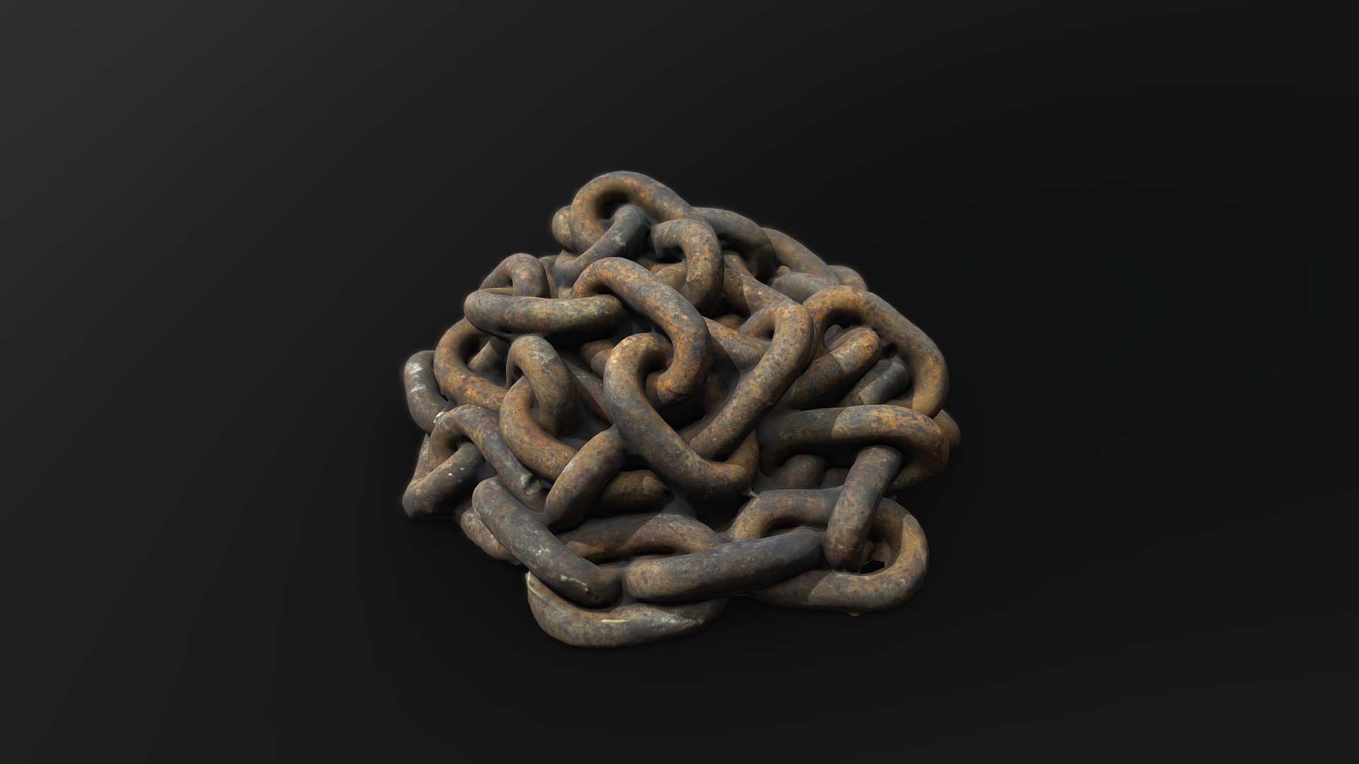 3D model Pile of Rusty Chains (photogrammetry scan) - This is a 3D model of the Pile of Rusty Chains (photogrammetry scan). The 3D model is about a pile of wood.