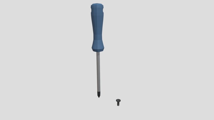 DESTORNILLADOR low poly
