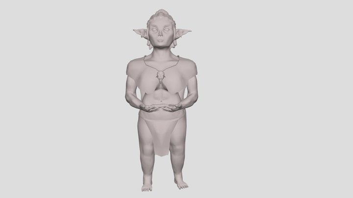 Goblin Priestess 3D Model