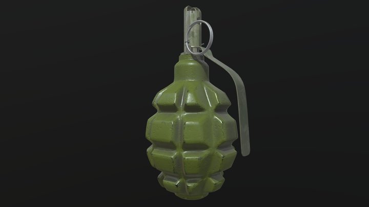 Grenade F1 3D Model