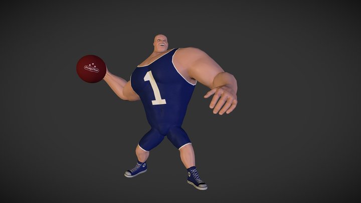 DodgeBall Player 3D Model