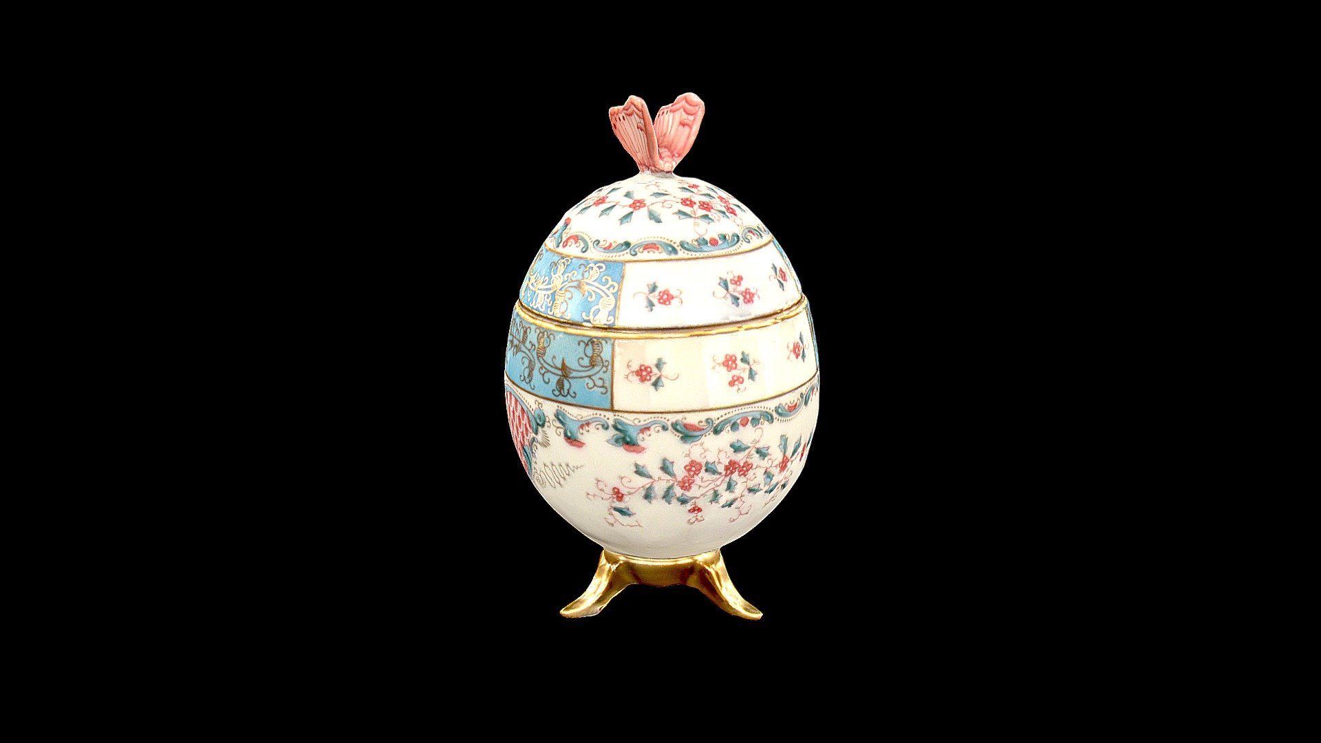 Egg 06046017 TCA 3D model by Herend Porcelain Manufactory Ltd