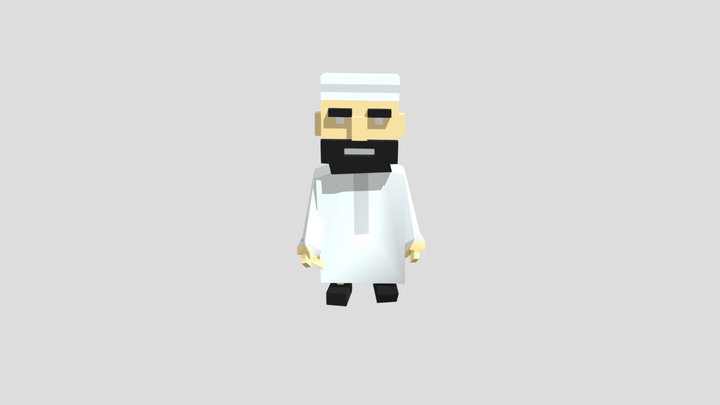 Muslim-male- Walk 3D Model