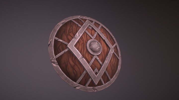 Shield of Gareï, the barbarian dwarf. 3D Model