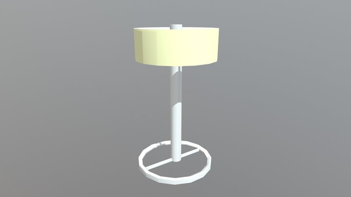 Low Poly Lamp 3D Model