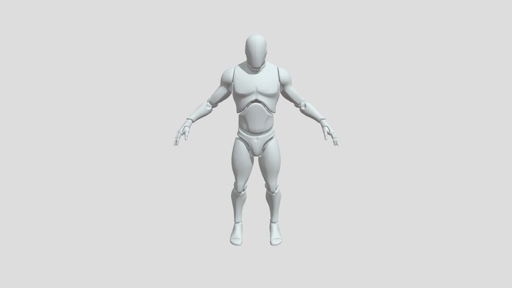 Unreal Mannequin 3D Model
