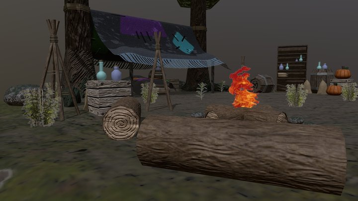 Elven Forest Hideaway 3D Model