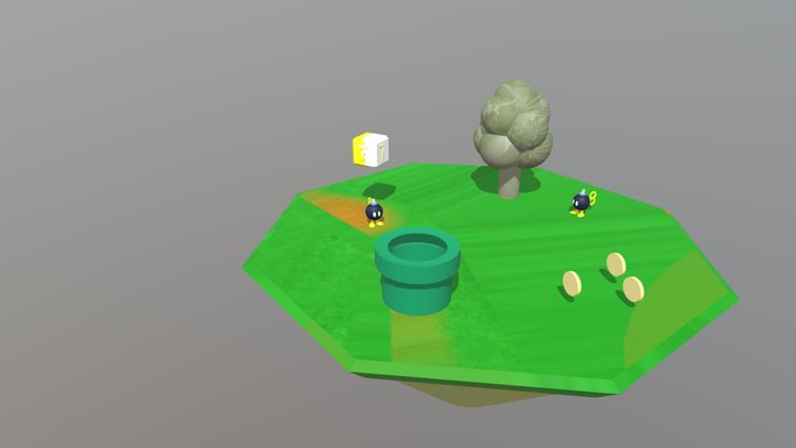 Bob-omb floating island 3D Model
