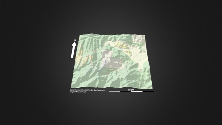 船底顶（罗新线）_等高地图 – Free 3D Model STL