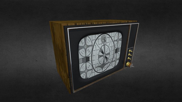 Old Television 3D Model