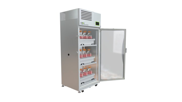 7406-33 Erlenmyer5L x 18 STAINLESS STEEL 3D Model