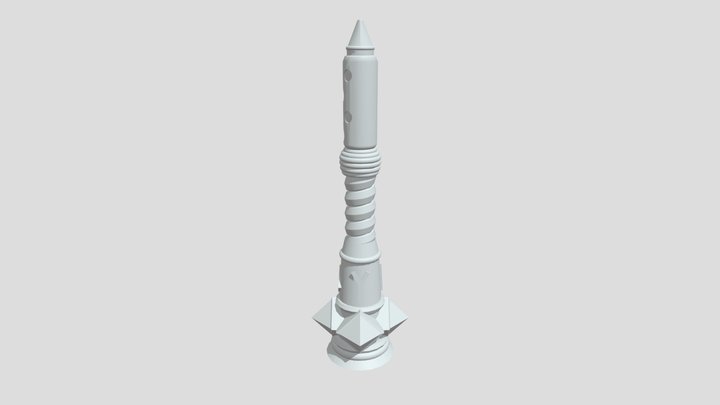 Finished Magic Horn 3D Model