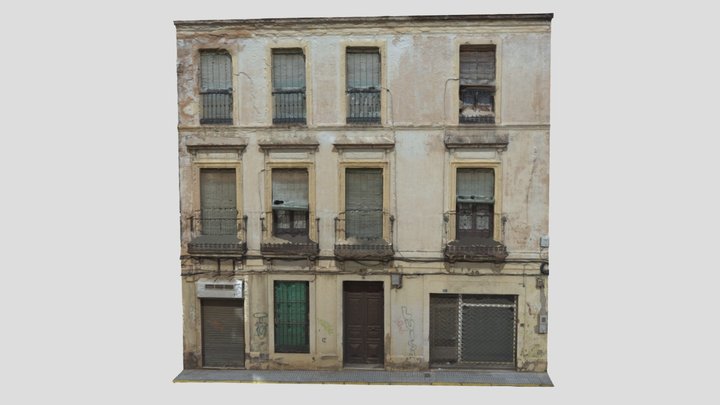 FACHADA-3-calle-vazco-nunez-badajoz 3D Model