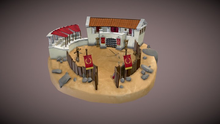 Gladiator School 3D Model