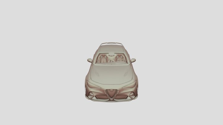 Alfa Romeo Giulia GTAm 3D Model