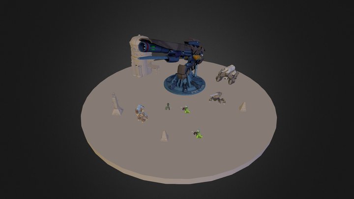 BattleSceneSketch 3D Model