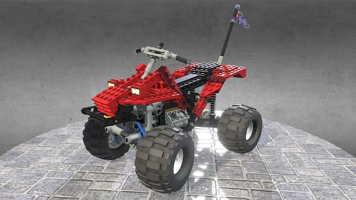 Lego Technic set 8858 - model B 3D Model