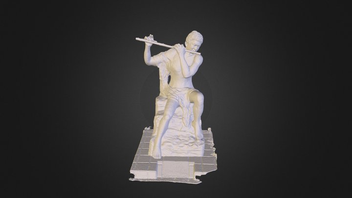 吹笛者 3D Model
