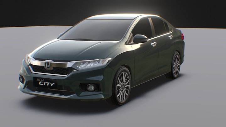 Honda City 2017 3D Model
