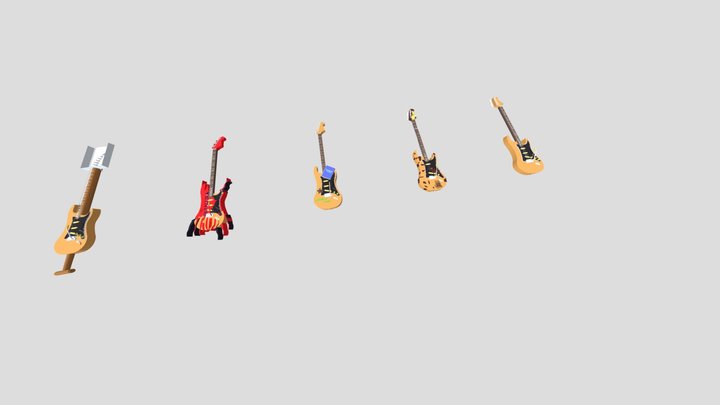 гИТАРы ДЗ 3D Model