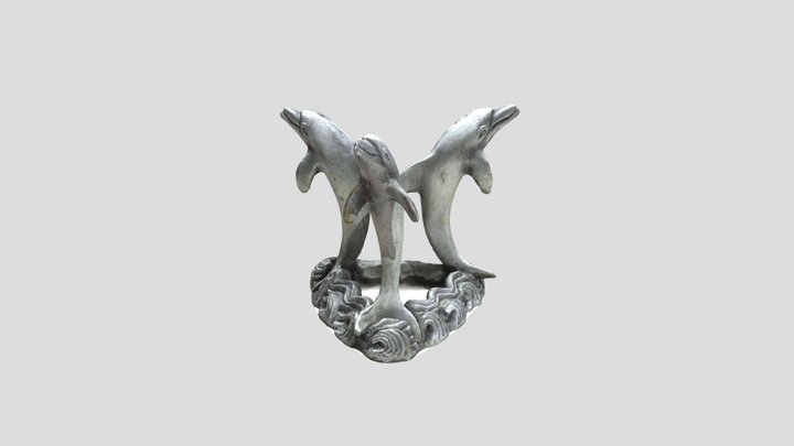 Dolphin paperweight stand 3D Model