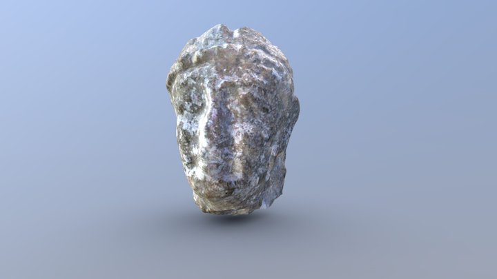 Woman head Cypro-Classical 5BC - Game Ready 3D Model