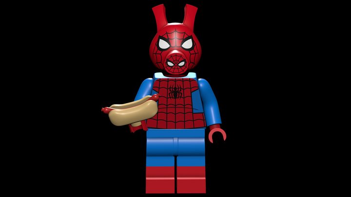 Lego Spider-Ham 3D Model