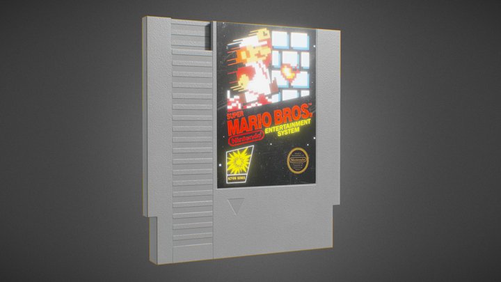 Cartucho Mario Bros 3D Model