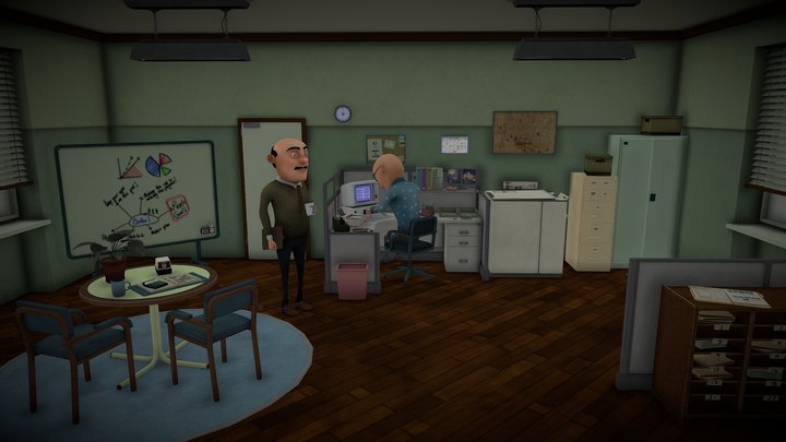 A day at the office (Calm) 3D Model