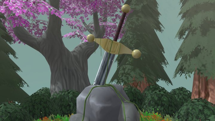 Sword In Stone 3D Model