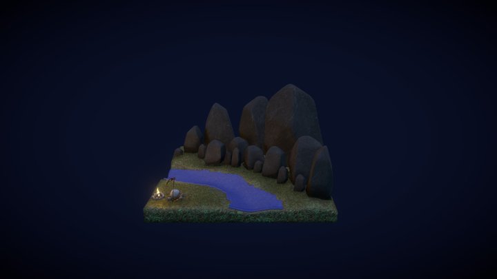 Clair Obscur Diorama 3D Model