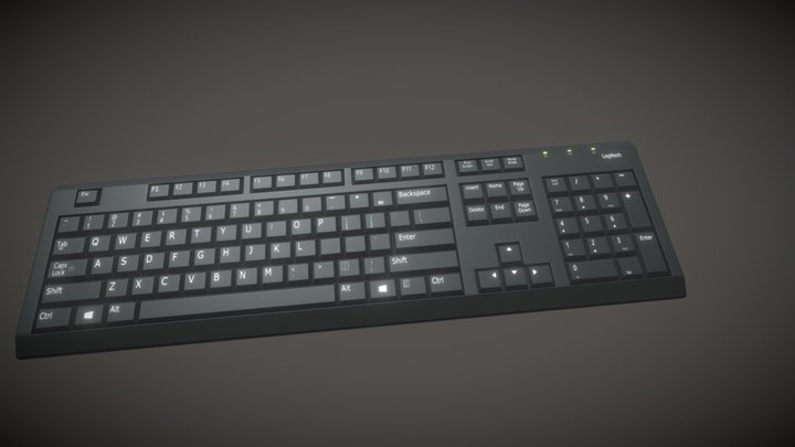 Keyboard (Logitech) 3D Model