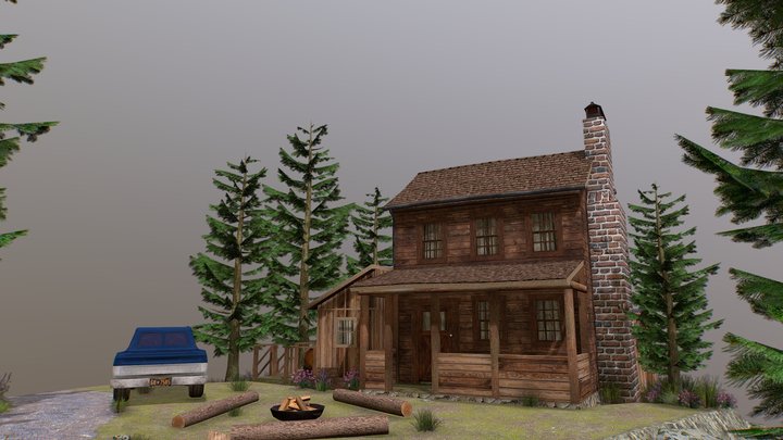 DAE Diorama - Forest Loner 3D Model