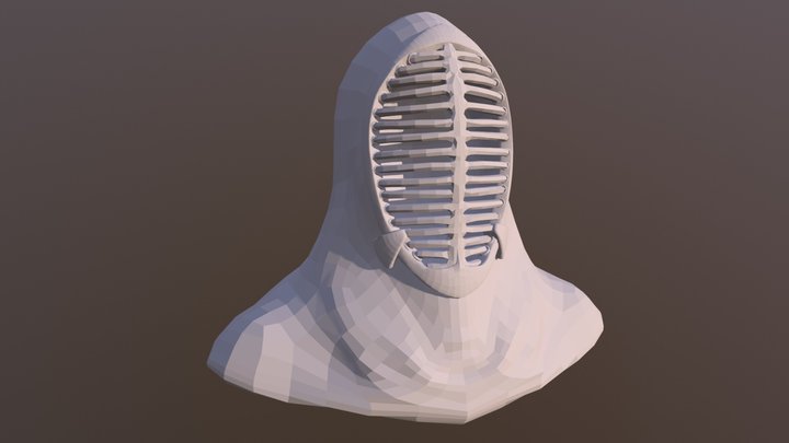 Fencing Mask 3D Model