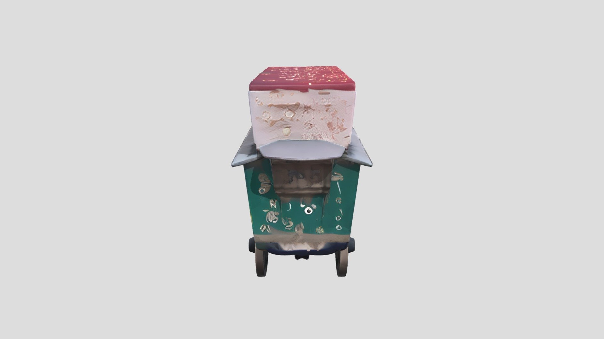 Colorful street food cart - 3D model by yousefmohaded [756cc51] - Sketchfab