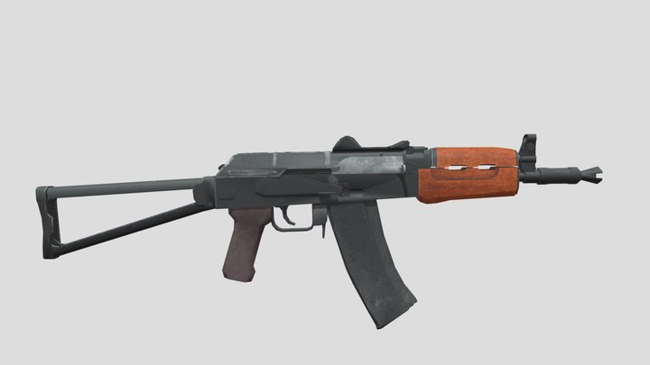 LowPoly Retexture AKS-74u (TastyTony) 3D Model