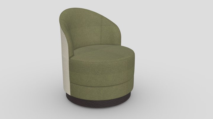 34476 Camden Lounge Chair 2 3D Model