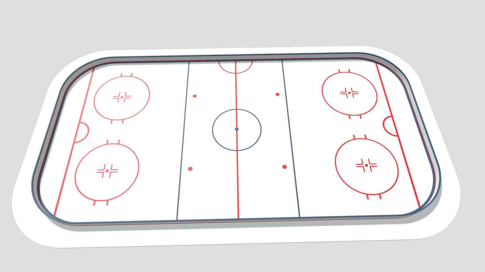 Cartoon Ice Hockey Rink Buy Royalty Free 3D model by Philip Storm