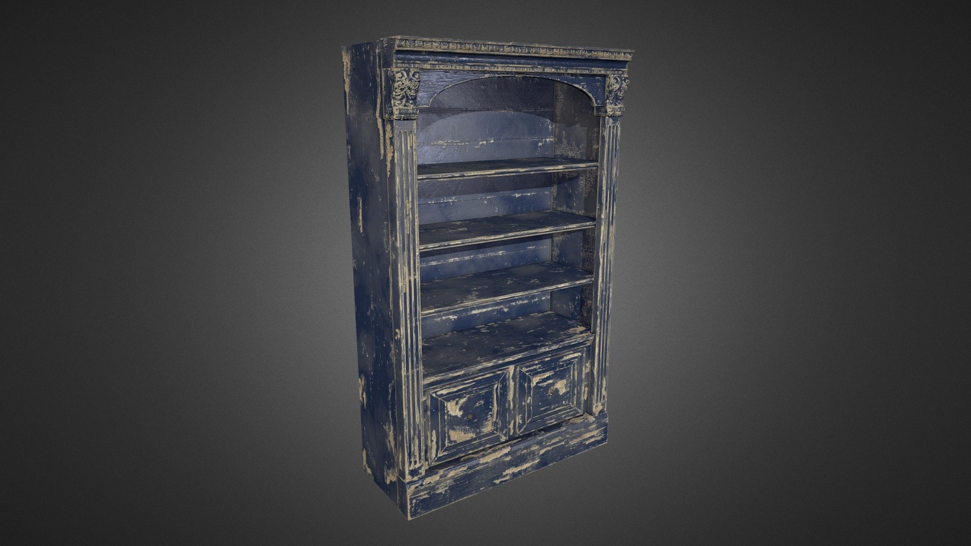 Antique Bookcase 3d Model By Cobernicus 756d205 Sketchfab 