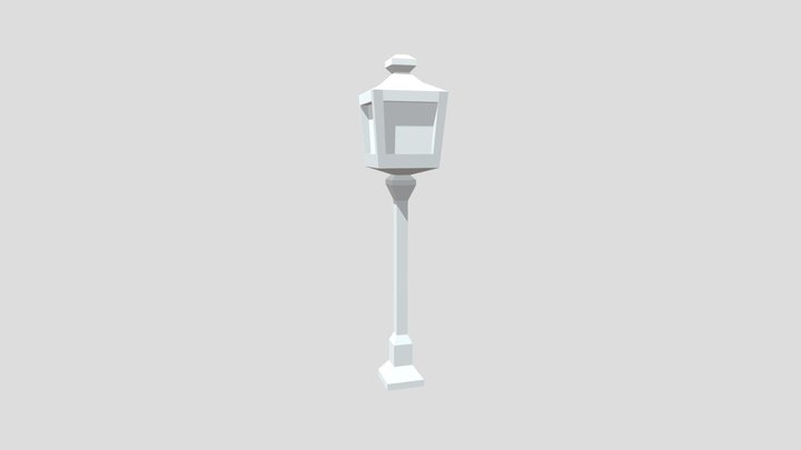 Low Poly Floor Lamp – Free 3D Model STL
