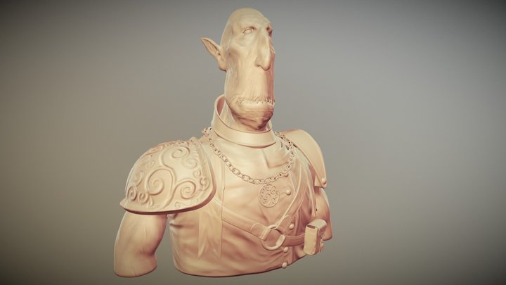 Weird Bust (fixed) 3D Model
