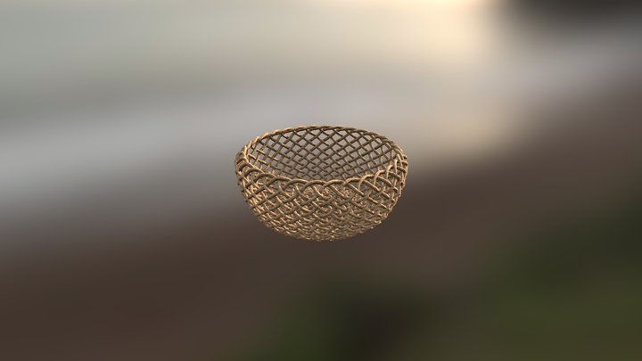 Woven Basket Free Model – Modello 3D gratuito STL