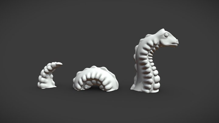 Loch Ness Monster 3D Model
