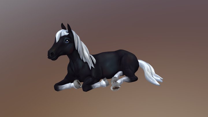 Star Stable-inspired Horse 3D Model