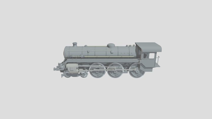 Steam Train 3D Model
