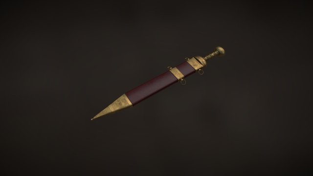 Roman Gladius Sword (2) 3D Model